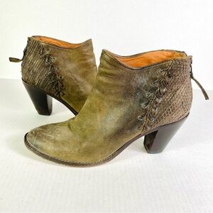 Trask Brown Heeled Back Zipper